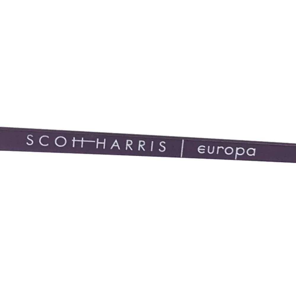 Scott Harris Eyeglasses Frames SH-908 C1 Purple Cat Eye Full Rim 52-16-135